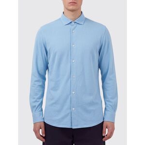 Fedeli Shirt Men Gnawed Blue